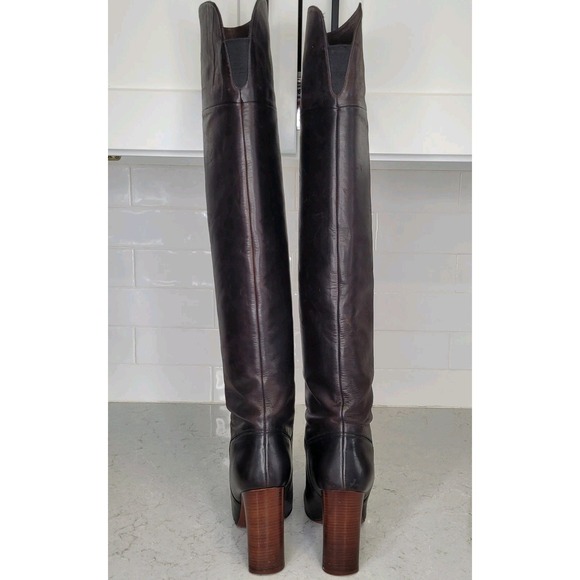 Marc by Marc Jacobs Brown Leather Heel over the knee boots EU size 36 - Picture 7 of 16